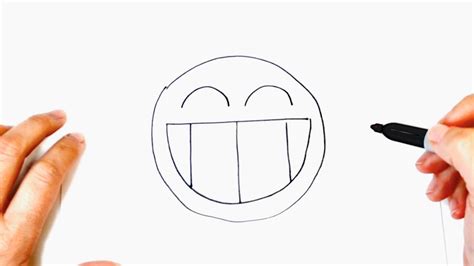 How to draw a Smiling Face Step by Step | Easy drawings - YouTube