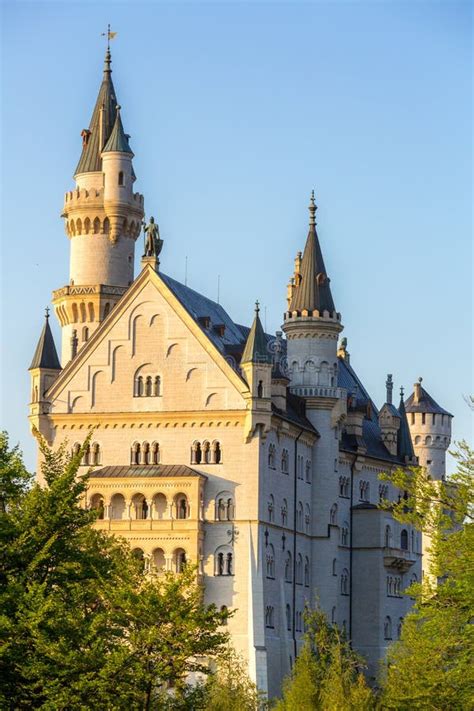 Neuschwanstein Castle Sunset Stock Photo - Image of landmark, summer: 73965864