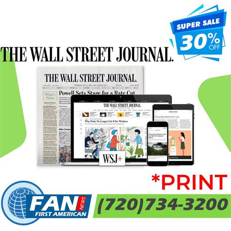 Wall Street Journal Print Subscription Deals | WSJ Digital Cost