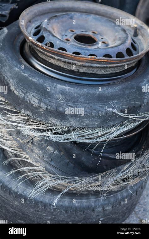 Blown out tires Stock Photo - Alamy