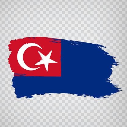 Flag Johor Brush Strokes Flag State Johor Of Malaysia On Transparent ...