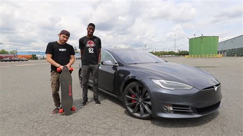 $1,500 Boosted Board vs. $150,000 Tesla - ft. MKBHD! - YouTube