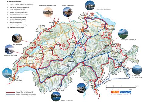 Detailed Elevation Map Of Switzerland With Roads Citi - vrogue.co