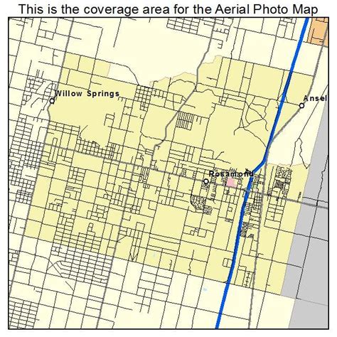 Aerial Photography Map of Rosamond, CA California