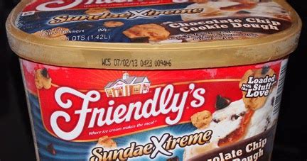 On Second Scoop: Ice Cream Reviews: Friendly's SundaeXtreme Chocolate Chip Cookie Dough - A ...