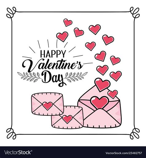 Love cards with hearts to celebrate valentine day Vector Image