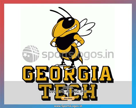 Georgia Tech Yellow Jackets - College Sports Vector SVG Logo in 5 formats - SPLN001600 • Sports ...