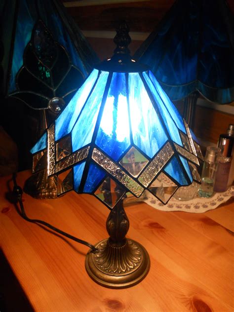 Diy Stained Glass Lamp Shade - Flower sea stained glass lamp shade for ...