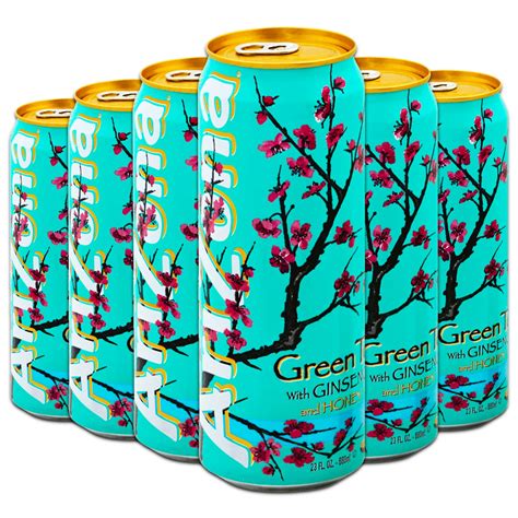 Buy AriZona Green Tea 6 Pack - 23 Fl. Oz Cans Arizona Green Tea with Ginseng and Honey (Canned ...