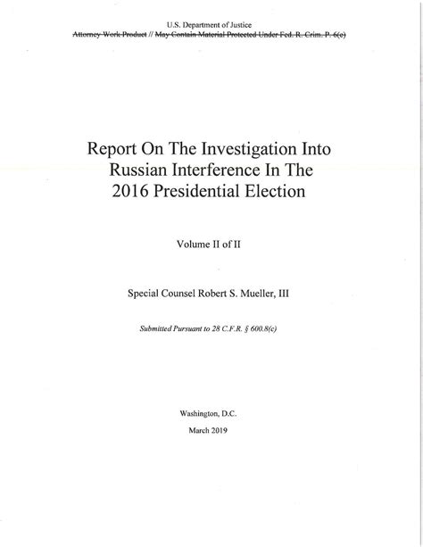 Mueller Report Volume 2.pdf | DocDroid