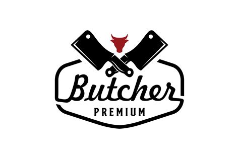 Vintage Retro Butcher Shop Label Logo Graphic by Erick Studio · Creative Fabrica