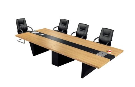 Large Conference Room Furniture , Square Conference Table With CNC Wooden Legs for sale ...