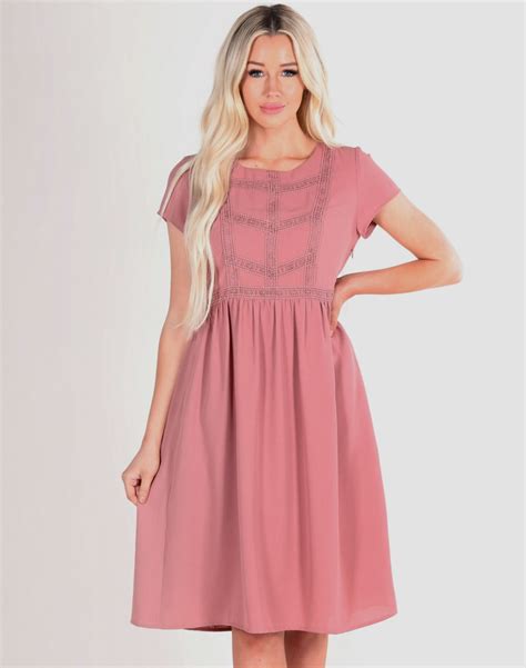 Kate Mauve Dress | Pink dress short, Dresses, Modest dresses