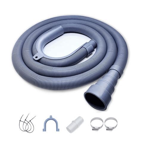 Buy Universal Washing Machine Drain Hose Extension Kit - 10 FT Flexible Washer Drain Hose with 3 ...