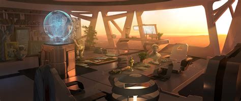 ArtStation - sci-fi office design