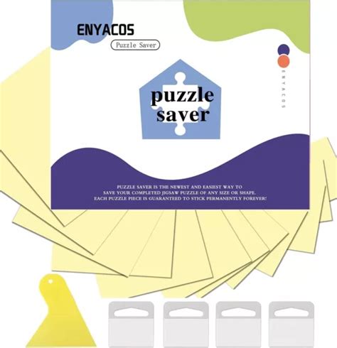 16 SHEETS PUZZLE Saver Peel & Stick Adhesive Paper for Large Puzzles, 2 x 1000 £10.55 - PicClick UK