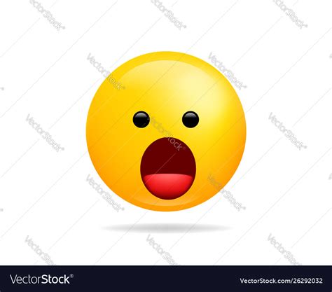 Emoji smile icon symbol speechless face yellow Vector Image