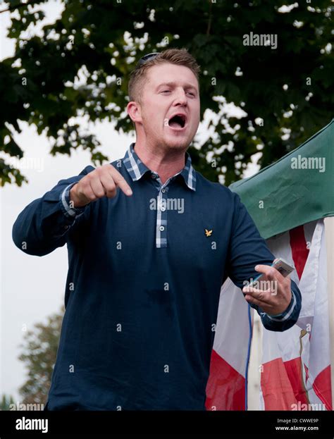 Tommy Robinson AKA Stephen Yaxley-Lennon leader of English defence League Stock Photo - Alamy