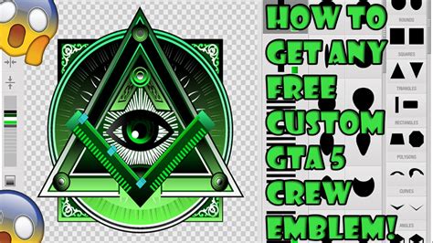 GTA 5 "HOW TO GET FREE MODDED CUSTOM GTA 5 EMBLEMS FOR YOUR CREW ...