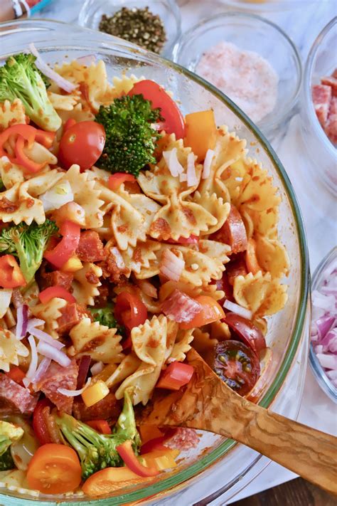 The Most Flavorful Cold Pasta Salad You'll Ever Make - Slice of Jess