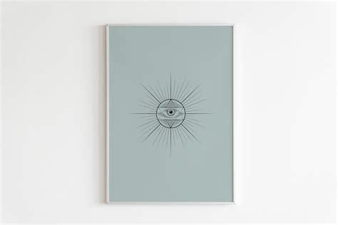 Eye Poster Eye Printable Art Evil Eye Wall Decor Evil Eye - Etsy