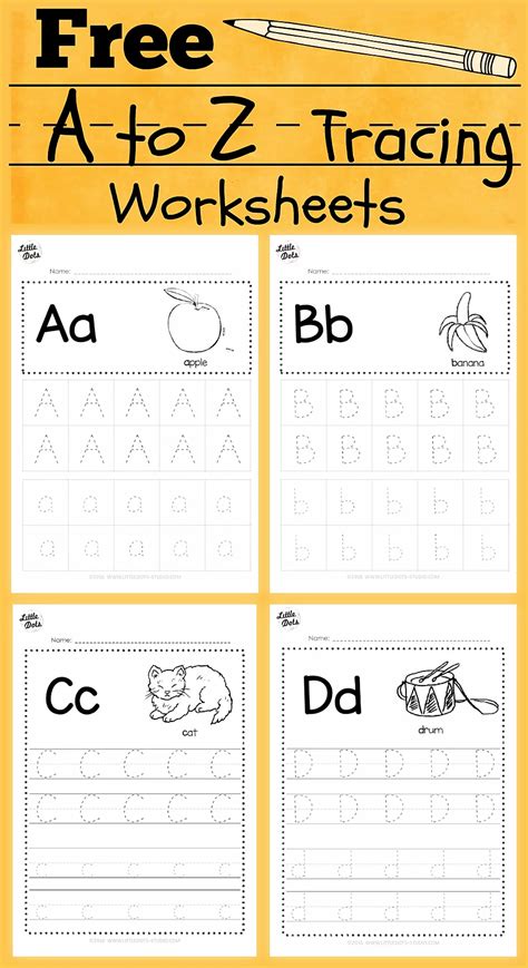 Alphabet Tracing Activities for Letter A to Z | Preschool writing, Alphabet preschool, Preschool ...