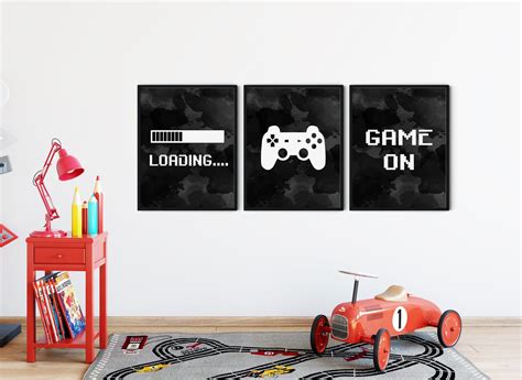 Gaming Wall Art Set of 3 Gaming Prints Set Video Game Print | Etsy