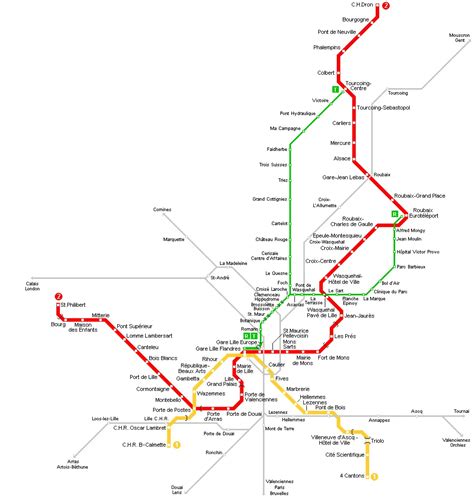 Lille Metro Map - MapSof.net