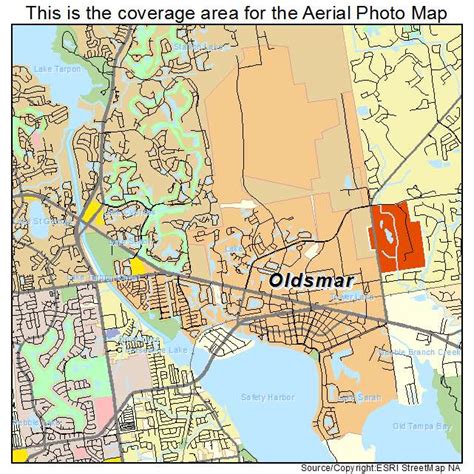 Aerial Photography Map of Oldsmar, FL Florida