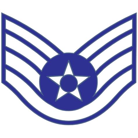 Air Force Rank E-5 Staff Sergeant Sticker