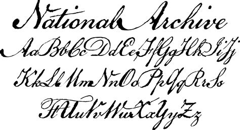 National Archive | Fancy cursive fonts, Cursive fonts, Free fonts ...