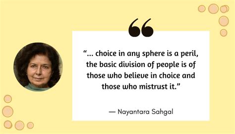 Thought-Provoking Quotes by Nayantara Sahgal - Fikarnot