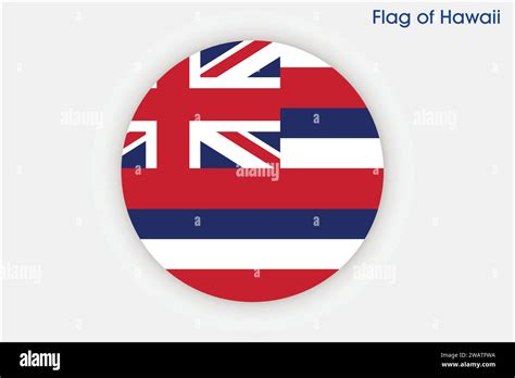 High detailed flag of Hawaii. Hawaii state flag, National Hawaii flag ...