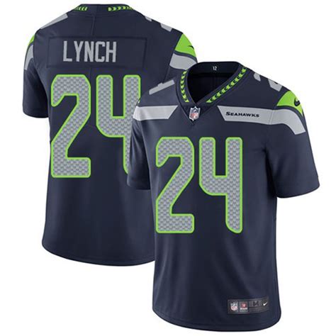 Nike Seattle Seahawks Youth Marshawn Lynch Game Jersey - Pacific Blue #24