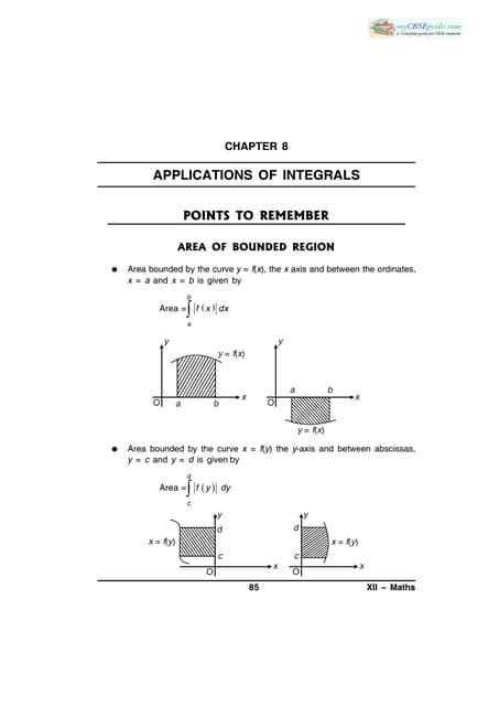 Applications of integrals | PDF