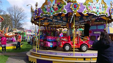 Toy Town Carousel Ride At Bath Fun Fair, 6 April 2019 - YouTube