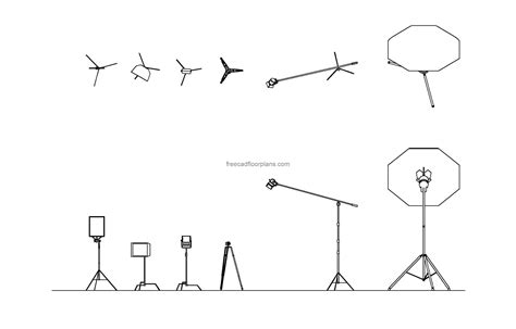 Photography Equipment - Free CAD Drawings