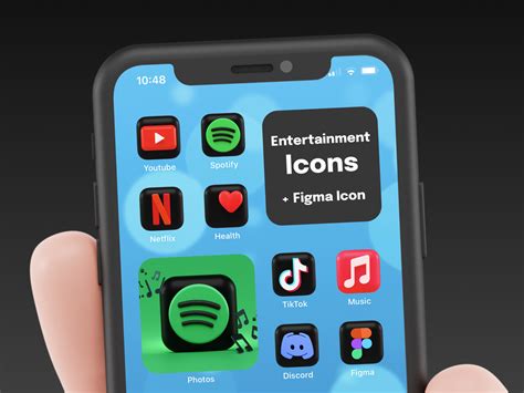 3d App Icons for iOS 14 🖤 | App icon, Icon, Ipad beautiful