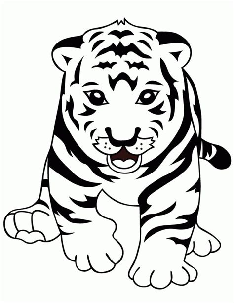 Free Printable Tiger Cub Pictures