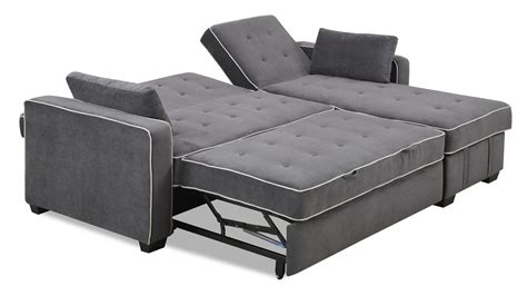 Augustine Convertible Sofa Bed Chaise Moon Gray by Serta | Sofa bed with chaise, Sofa bed king ...