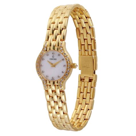 Concord Ladies 14KT Yellow Gold Diamond "Les Palais" Watch - #418