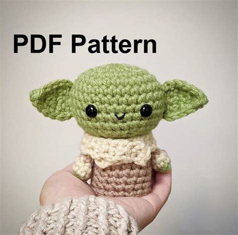 Baby Yoda The Child Amigurumi Crochet Baby Alien Pattern Stuffed Animals & Plushies Toys etna.com.pe