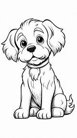 Simple Dog Coloring Page For KidsColoring Kidscolor Book  sketch template