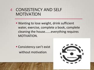 Consistency and Self Motivation | PPT