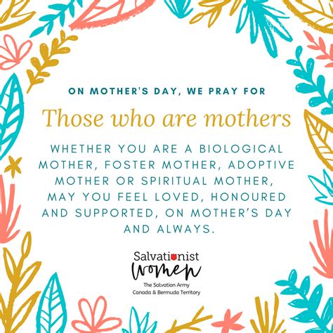 Mother's Day Prayers - Salvation Army Canada