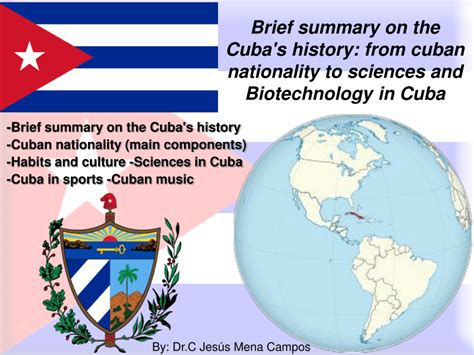 (PDF) Brief summary on the Cuba's history: from cuban nationality to sciences and Biotechnology ...