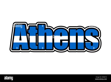 Athens city flag Cut Out Stock Images & Pictures - Alamy