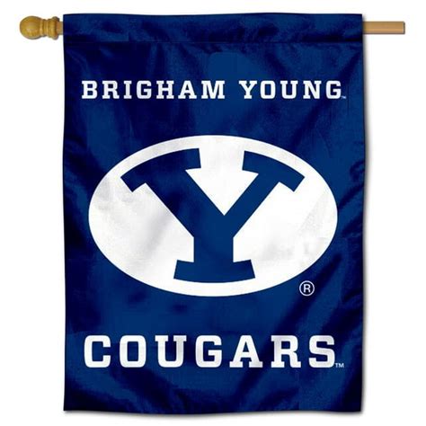 BYU Cougars Oval Y 30" x 40" Double Sided House Flag - Walmart.com - Walmart.com