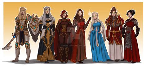 Commission: Blood elves by Enife on DeviantArt