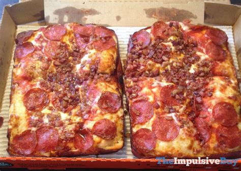 REVIEW: Little Caesars Bacon Wrapped Crust DEEP! DEEP! Dish Pizza - The ...